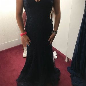 Navy Blue Gown